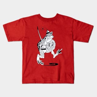 KNIGHT FROG Art Deco Fantastic Animals Kids T-Shirt